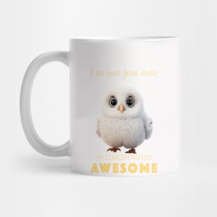 Owl Concentrated Awesome Cute Adorable Funny Quote Mug